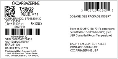 Label (31722 024 01 Oxcarbaz 300mg 67046 2084 30)